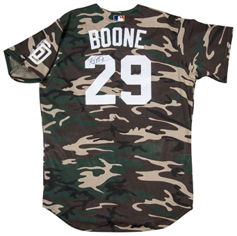 2000 Bret Boone Game Used and Signed San Diego Padres Camo Jersey (Boone LOA)